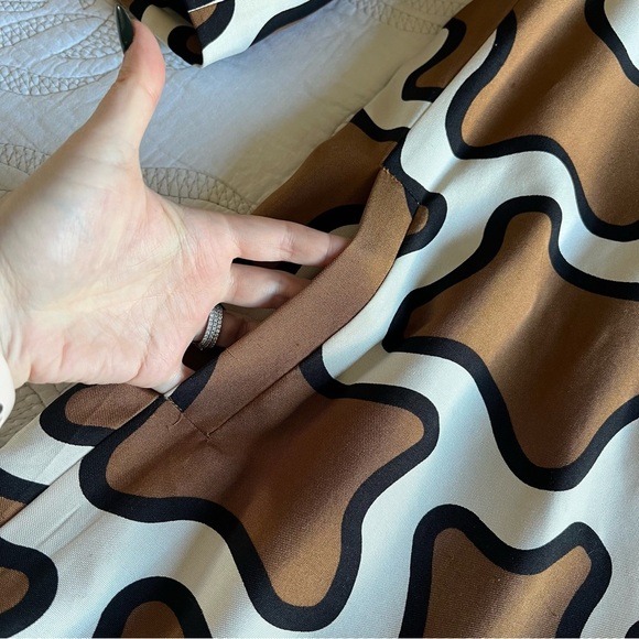 Diane Von Furstenberg - Abstract Swirl Print Silk Lightweight Coat - Picture 5 of 16